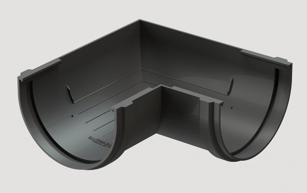 Угловой элемент 90˚ПВХ Docke STANDART серый купить в Красном Холме