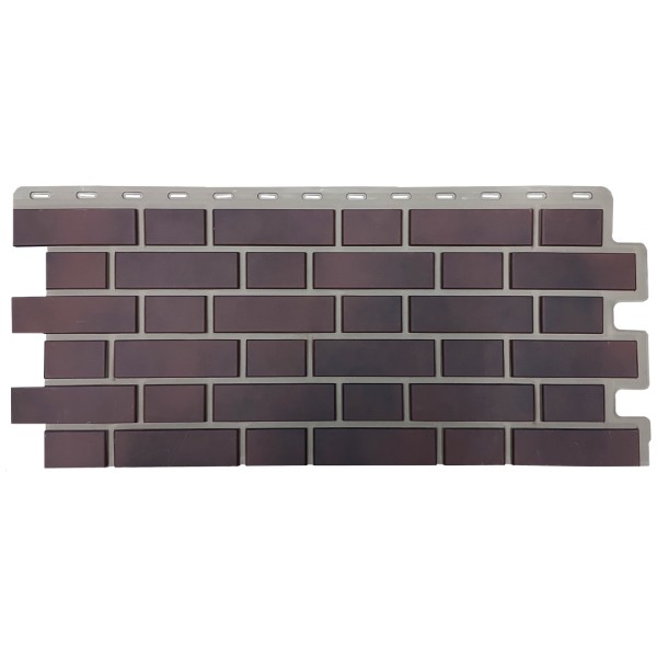 Фасадная панель FineBer, Кирпич Клинкерный 3D Коричново чёрный купить в Красном Холме