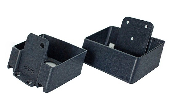 Крепления перил наклонное из алюминия GardenParkett Графит купить в Красном Холме