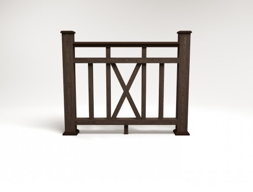 Ограждение из ДПК FG6 венге купить в Красном Холме