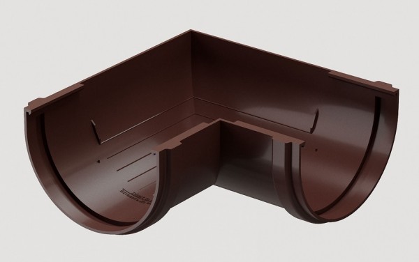 Угловой элемент 90˚ПВХ Docke STANDART Тёмно-коричневый купить в Красном Холме