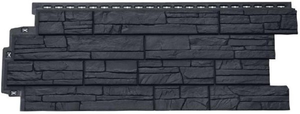 Фасадная панель Grand Line Сланец графит купить в Красном Холме