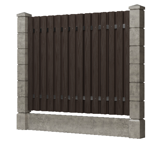 Заборная доска GRINDERDECO, ДПК, тиснение "дуб" Венге купить в Красном Холме