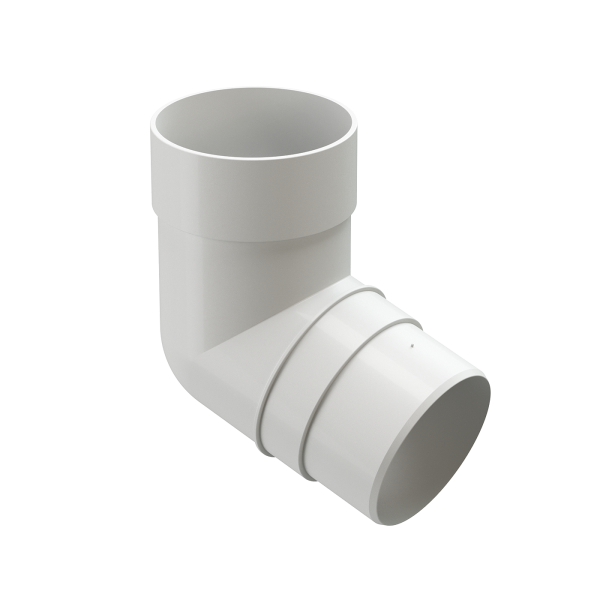 Колено 72˚ Docke Premium ПВХ - Пломбир купить в Красном Холме
