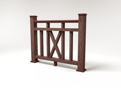 Ограждение из ДПК FG6 шоколад купить в Красном Холме