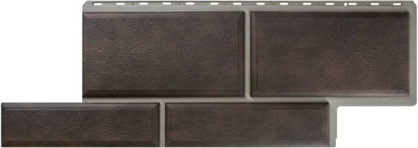 Фасадная панель камень Флорентийский коричневый купить в Красном Холме