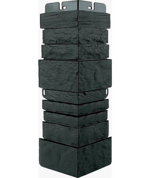 Угол наружный Альта-Профиль Скалистый камень ЭКО Графит купить в Красном Холме