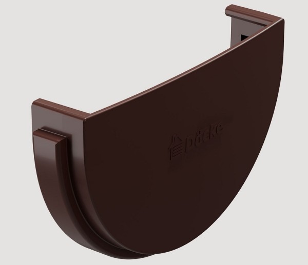 Заглушка желоба ПВХ Docke STANDART Тёмно-коричневый купить в Красном Холме