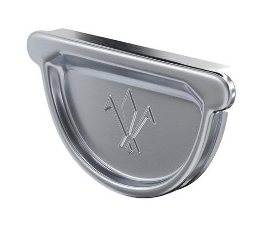 Водосток Aquasistem, Система 125x90 - Заглушка желоба универсальная оцинкованая d125мм купить в Красном Холме