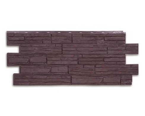 Фасадная панель T-Сайдинг-Альпийская сказка ЭКО-1 Браун купить в Красном Холме