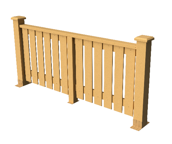 Ограждения декоративное ДПК GRINDERDECO Вилидж песчаник купить в Красном Холме
