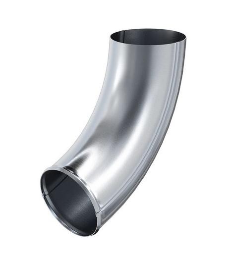 Водосток Aquasistem, Система 125x90 - Колено трубы сливное оцинковка купить в Красном Холме