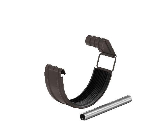 Водосток Aquasistem, система 125x90 - Соединитель желоба в комплекте RR 32 Тёмно-Коричневый купить в Красном Холме