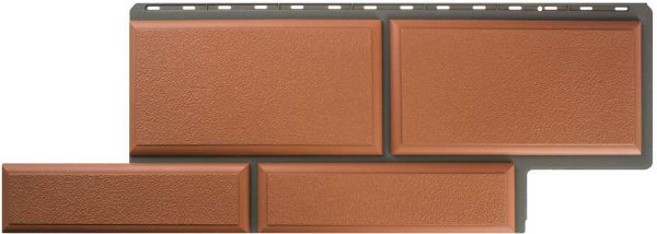 Фасадная панель камень Флорентийский терракотовый купить в Красном Холме