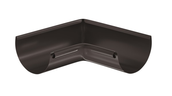 Водосток Aquasistem, система 125x90 - Угол желоба, внутренний 90° RR 32 Тёмно-Коричневый купить в Красном Холме