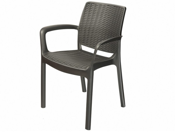 Стул с подлокотниками JERSEY Коричневый купить в Красном Холме