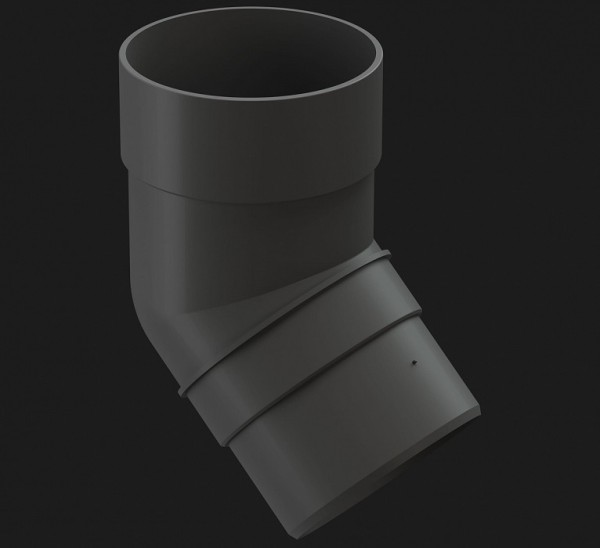 Колено 45˚ Docke Premium ПВХ - Графит купить в Красном Холме