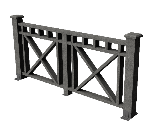 Ограждения декоративное ДПК GRINDERDECO Виктория серый базальт купить в Красном Холме