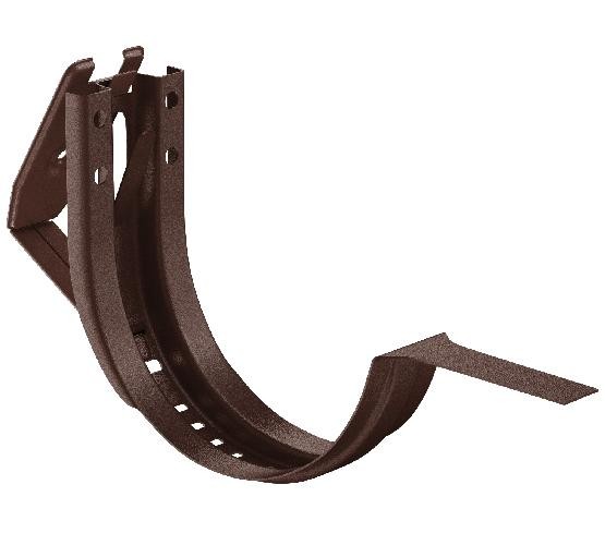 Водосток Aquasistem, Система 150/100 - Крюк крепления желоба короткий регулируемый RAL 8017 Коричневый matt купить в Красном Холме