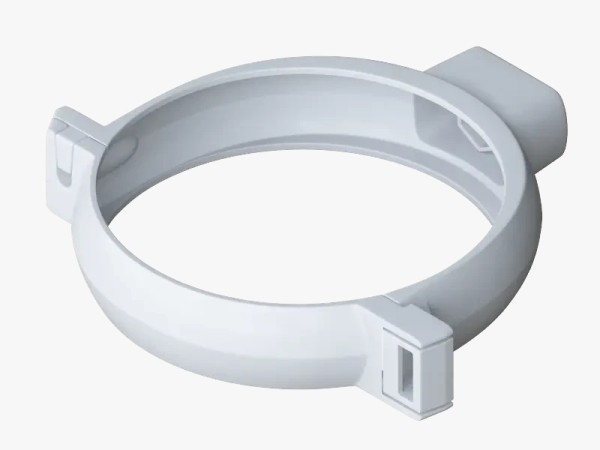 Водосток Альта-Профиль ПВХ – Хомут трубы (белый) купить в Красном Холме