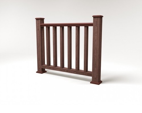 Ограждение из ДПК FG5 шоколад купить в Красном Холме