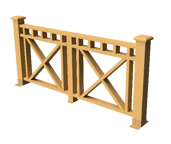 Ограждения декоративное ДПК GRINDERDECO Виктория песчаник купить в Красном Холме