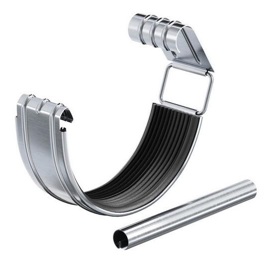 Водосток Aquasistem, Система 125x90 - Соединитель желоба с уплотнителем оцинковка купить в Красном Холме