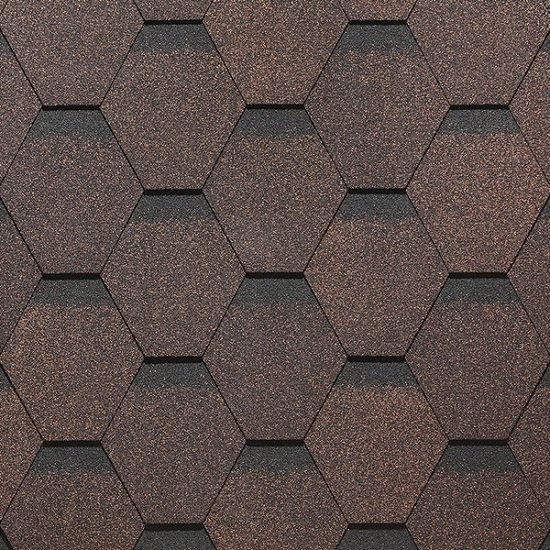 Гибкая черепица Docke, коллекция Сота – Коричневый купить в Красном Холме