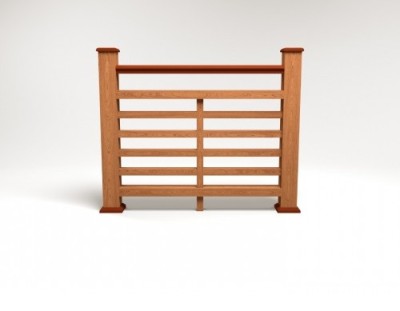 Ограждение из ДПК FG4 терракот