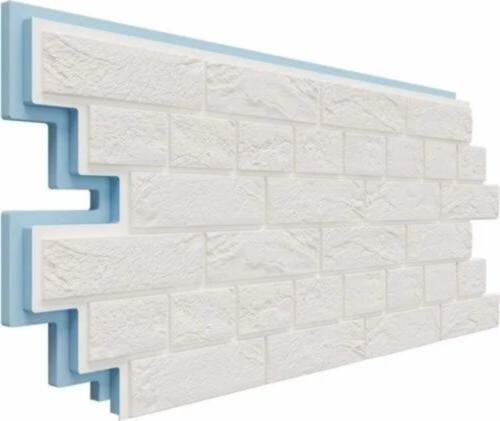 Термосайдинг Доломит Венецианский Кирпич 40 мм Белоснежный купить в Красном Холме