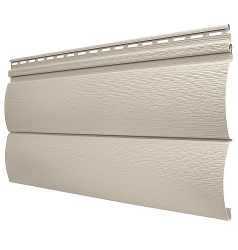 Виниловый сайдинг Tecos - Оцилиндрованный брус двойной (под бревно), Бежевый купить в Красном Холме