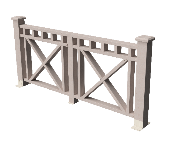 Ограждения декоративное ДПК GRINDERDECO Виктория выбеленный дуб купить в Красном Холме