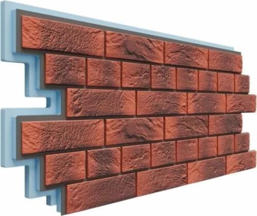 Термосайдинг Доломит Венецианский Кирпич 40 мм Корса купить в Красном Холме