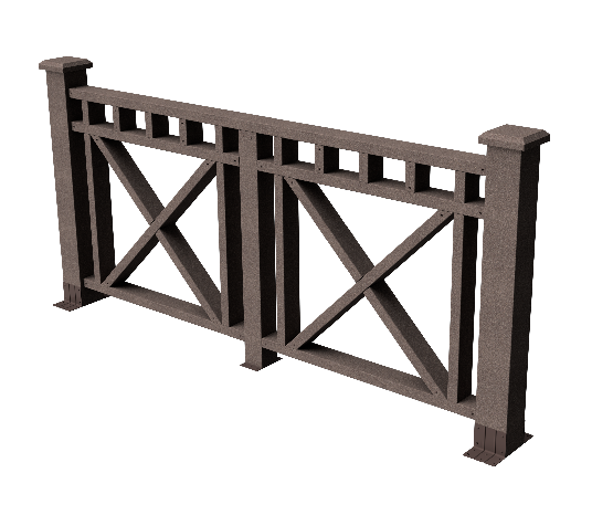 Ограждения декоративное ДПК GRINDERDECO Виктория венге купить в Красном Холме