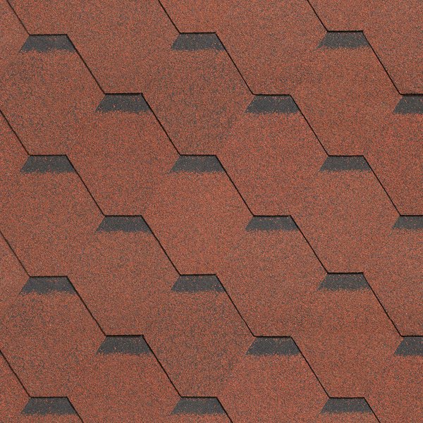 Гибкая черепица Shinglas, серия Ультра, коллекция Самба – Рубин купить в Красном Холме