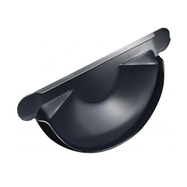 Водосток Grand Line 125x90 – Заглушка желоба RAL 7024 купить в Красном Холме