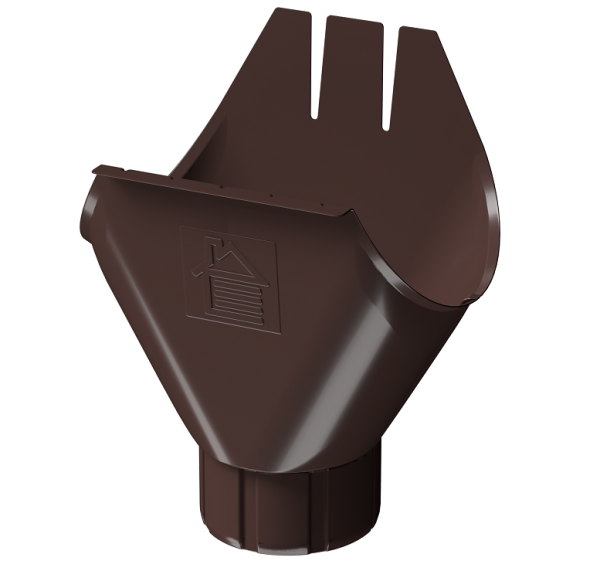 Воронка желоба D125 Döcke STAL PREMIUM Шоколад, (RAL 8019) купить в Красном Холме