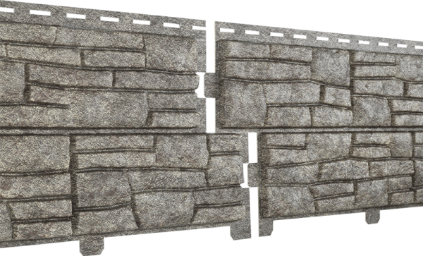 Фасадная панель Ю-пласт Стоун хаус сланец Бежевый купить в Красном Холме