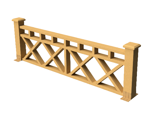 Ограждения декоративное ДПК GRINDERDECO  Бэйли песчаник купить в Красном Холме