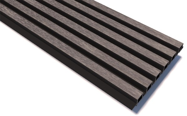 Реечные панели WOODVEX Lines Ultra Smoke gray купить в Красном Холме