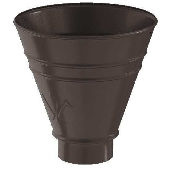 Водосток Aquasistem, система 150/100 - Воронка водосборная круглая RR 32 Тёмно-Коричневый купить в Красном Холме