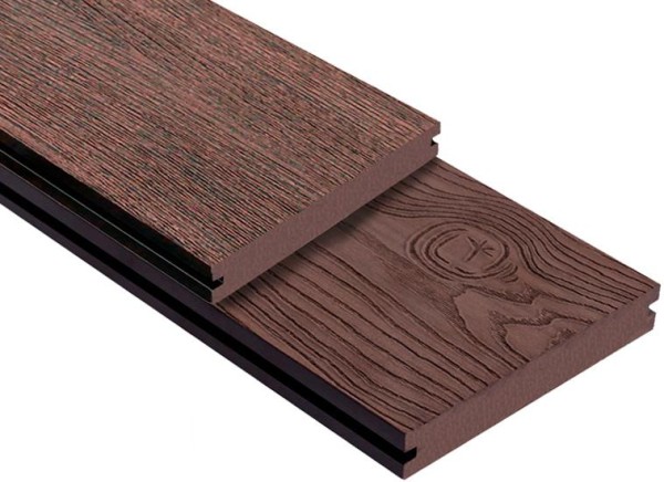 Террасная доска ДПК Outdoor 3D полнотелая STORM/OCEAN BROWN коричневая микс купить в Красном Холме