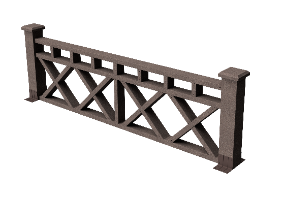 Ограждения декоративное ДПК GRINDERDECO Бэйли венге купить в Красном Холме