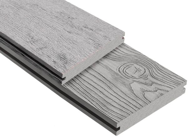 Террасная доска ДПК Outdoor 3D полнотелая STORM/OCEAN GREY серая микс купить в Красном Холме