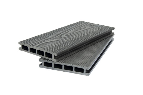 Террасная доска ДПК POLIVAN GROUP 3D+вельвет пустотелая двухсторонняя DENPASAR чёрный купить в Красном Холме