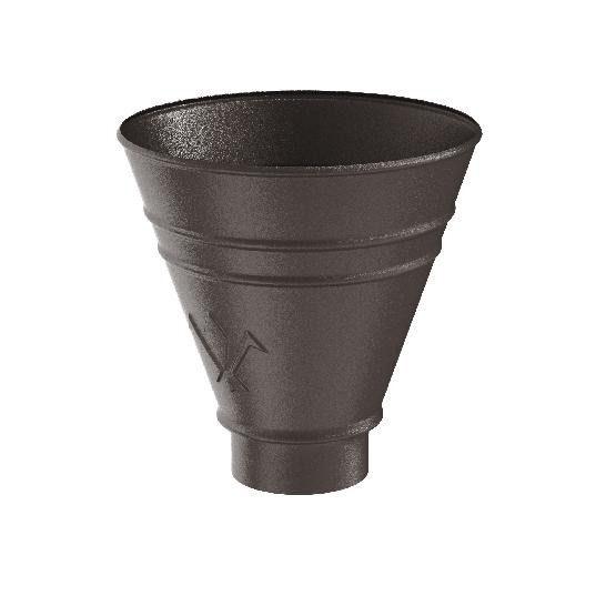 Водосток Aquasistem, Система 150/100 - Воронка водосборная круглая RR 32 Тёмно-коричневый matt купить в Красном Холме