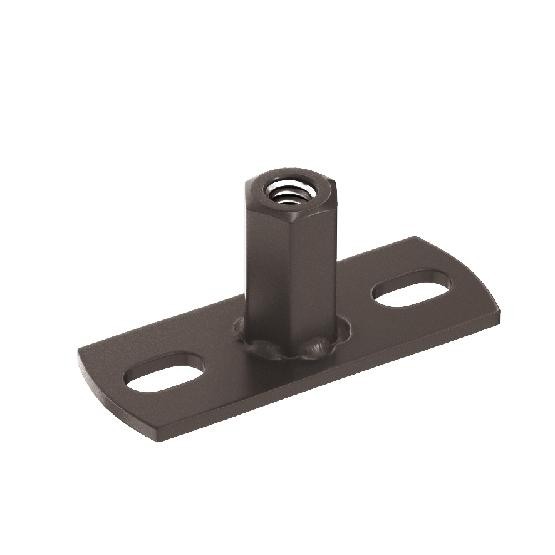 Водосток Aquasistem, система 150/100 - Держатель для хомута под метиз RR 32 Тёмно-Коричневый купить в Красном Холме