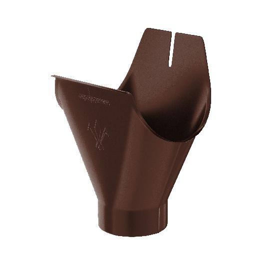 Водосток Aquasistem, система 125x90 - Воронка желоба RAL 8017 Коричневый купить в Красном Холме