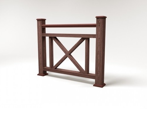 Ограждение из ДПК FG2 шоколад купить в Красном Холме