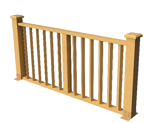 Ограждения декоративное ДПК GRINDERDECO Бруклин песчаник. купить в Красном Холме